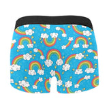 Rainbows Sky Clouds Pattern Men's All Over Print Boxer Briefs Men's Underwear