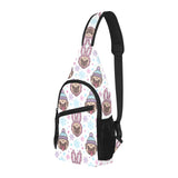 Cute pug hat rabbit costume pattern All Over Print Chest Bag