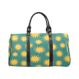Sun green background Travel Bag