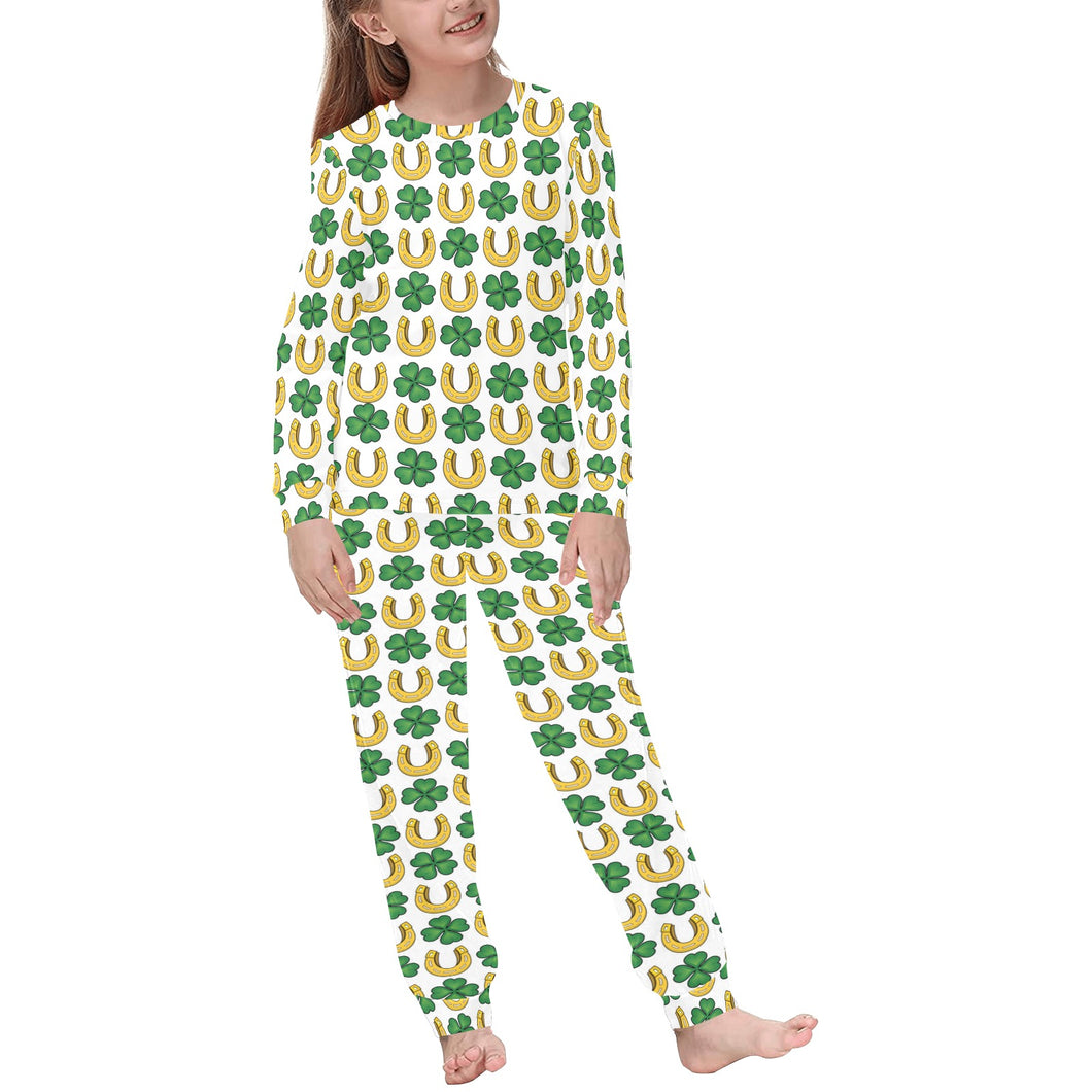 Horseshoes Pattern Print Design 04 Kids' Boys' Girls' All Over Print Pajama Set