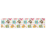 Color cute owl pattern Table Runner