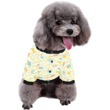 Hippopotamus Pattern Print Design 04 All Over Print Pet Dog Round Neck Fuzzy Shirt