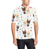 Cute Chihuahua dog pattern Men's All Over Print Polo Shirt