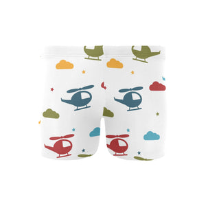 Colorful helicopter pattern Men's Swimming Trunks
