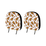 Paint Guitar Pattern Car Headrest Cover