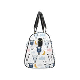 Cute sleeping sheep moon cloud pattern Travel Bag