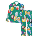 Billiard Ball Pattern Print Design 01 Men's Long Pajama Set