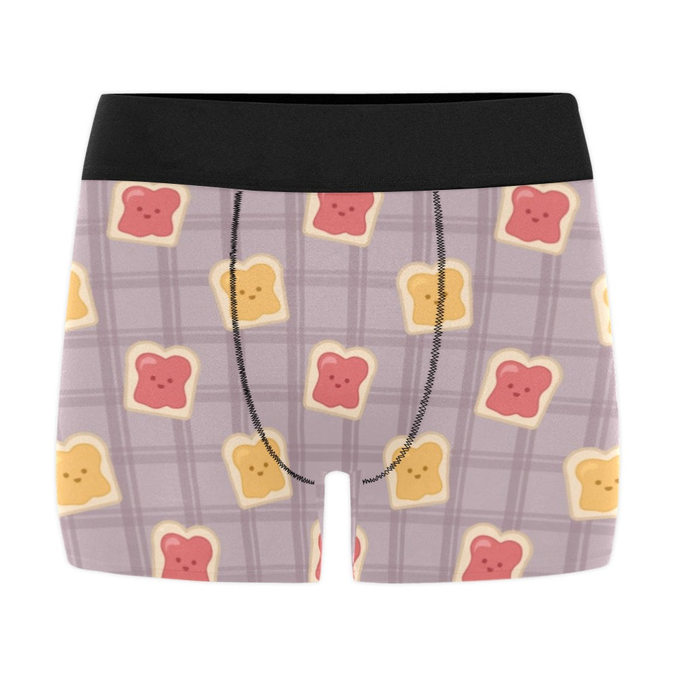 Bread Toast Pattern Print Design 05 Men's All Over Print Boxer Briefs Men's Underwear