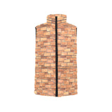 Brick Printed Pattern Print Design 04 Men's Padded Vest