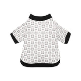 Hippopotamus Pattern Print Design 05 All Over Print Pet Dog Round Neck Fuzzy Shirt
