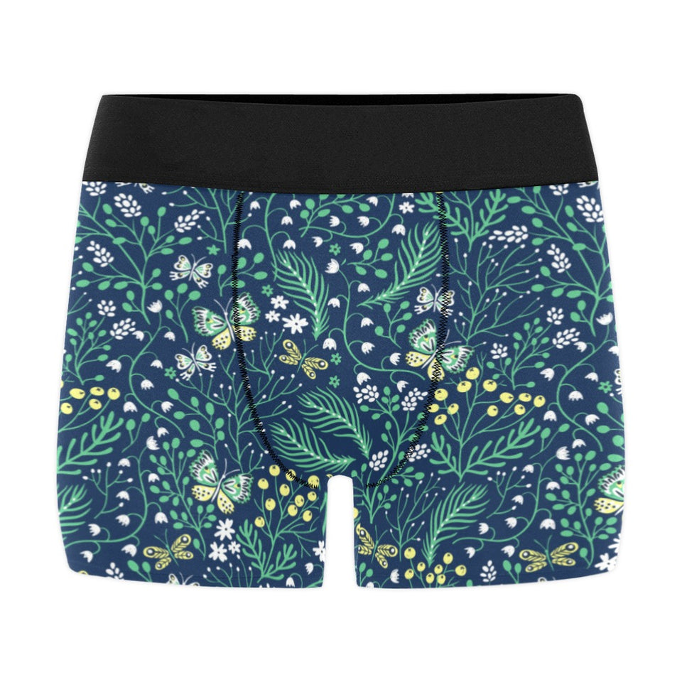 butterfly leaves pattern Men's All Over Print Boxer Briefs Men's Underwear