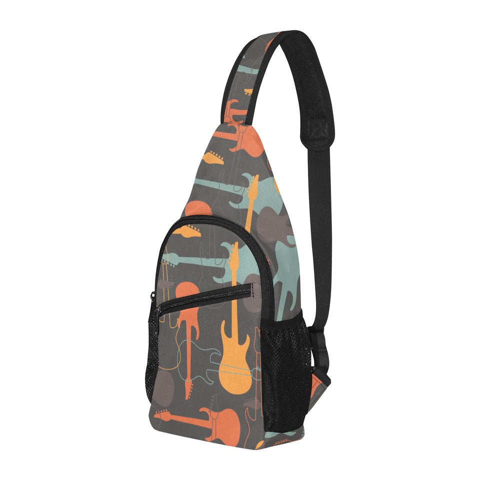 electric guitars pattern All Over Print Chest Bag