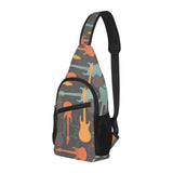 electric guitars pattern All Over Print Chest Bag