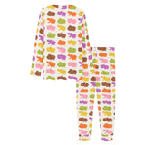 Hippopotamus Pattern Print Design 01 Women's All Over Print Pajama Set