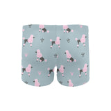poodle dog pattern Men's Swimming Trunks