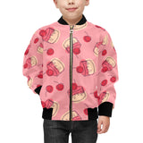 Cake cherry pattern Kids' Boys' Girls' Bomber Jacket
