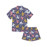 Koi Fish Carp Fish pattern Kids' Boys' Girls' V-Neck Short Pajama Set