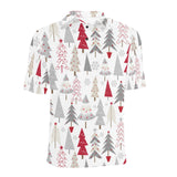 Cute Christmas tree pattern Men's All Over Print Polo Shirt