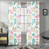 Colorful shell pattern Gauze Curtain