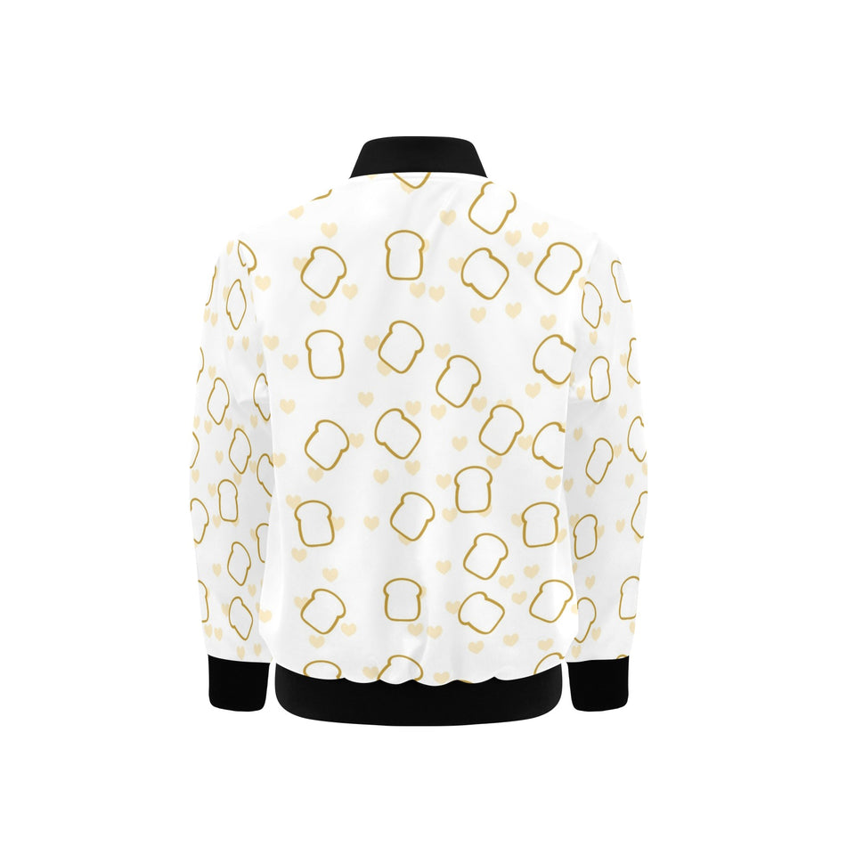 Bread Toast Pattern Print Design 01 Kids' Boys' Girls' Bomber Jacket
