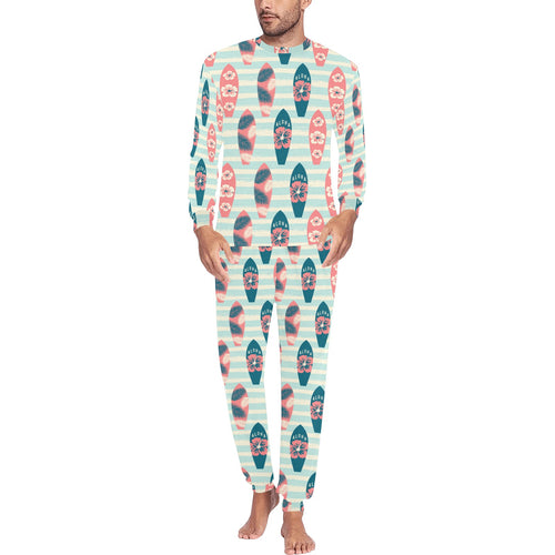 Surfboard Pattern Print Design 02 Men's All Over Print Pajama