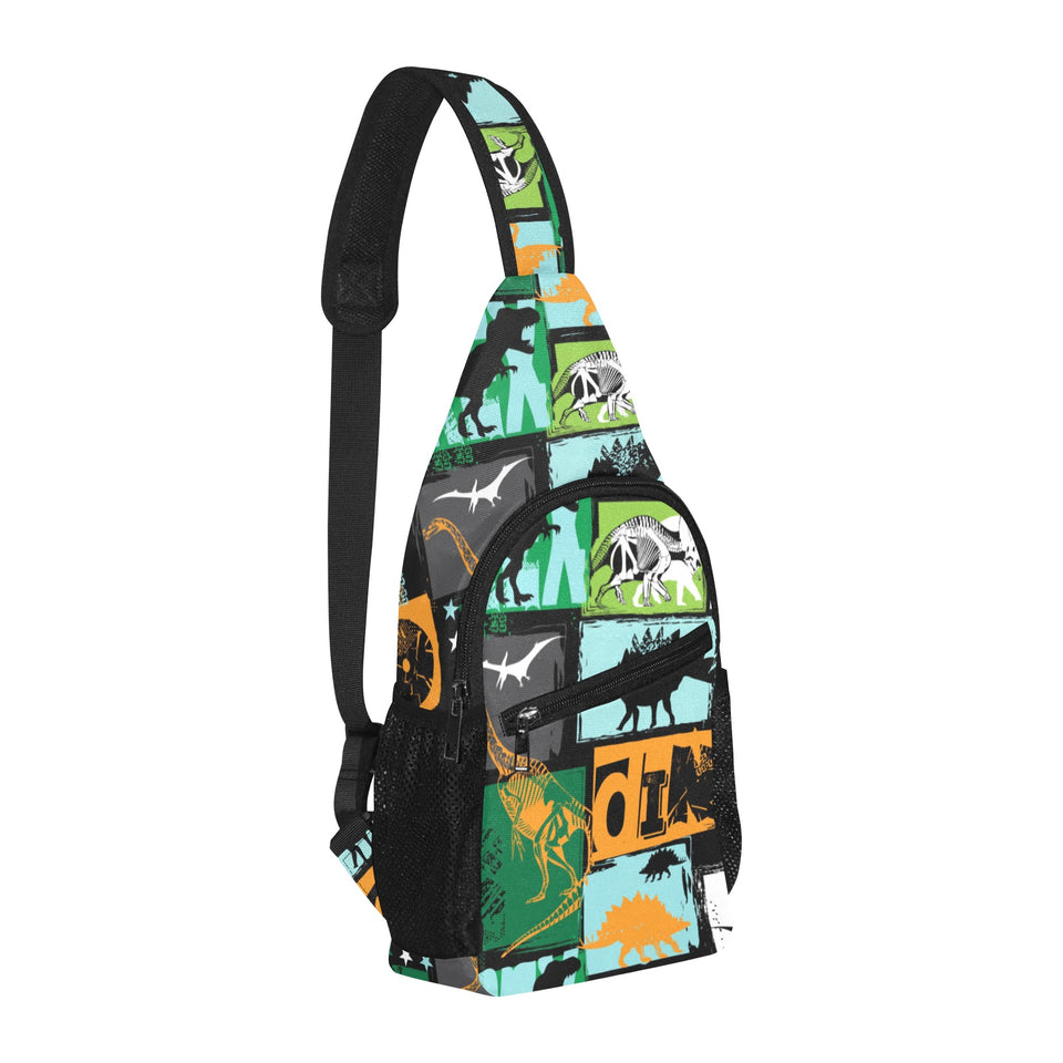 dinosaurs print pattern All Over Print Chest Bag