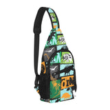dinosaurs print pattern All Over Print Chest Bag