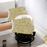 Popcorn Pattern Print Design 03 Heat Resistant Oven Mitts