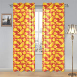 Potato Chips Pattern Print Design 05 Gauze Curtain