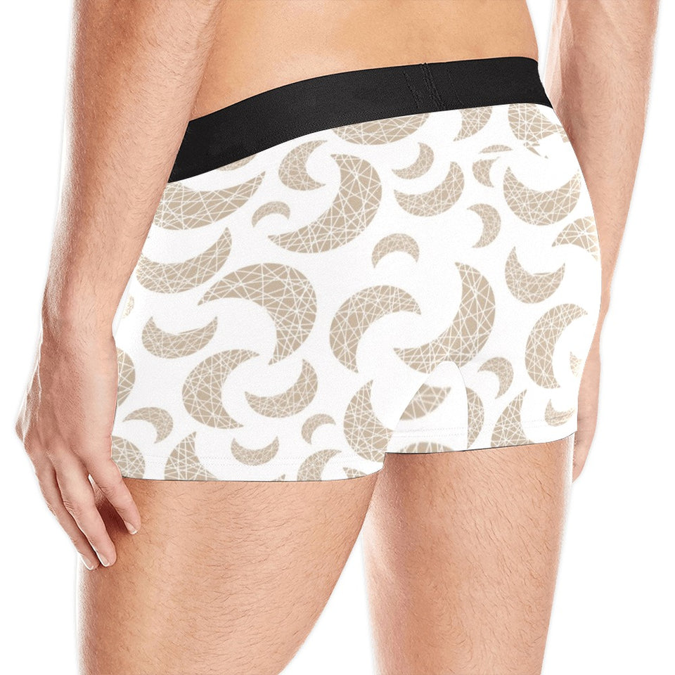 Cool gold moon abstract pattern Men's All Over Print Boxer Briefs Men's Underwear