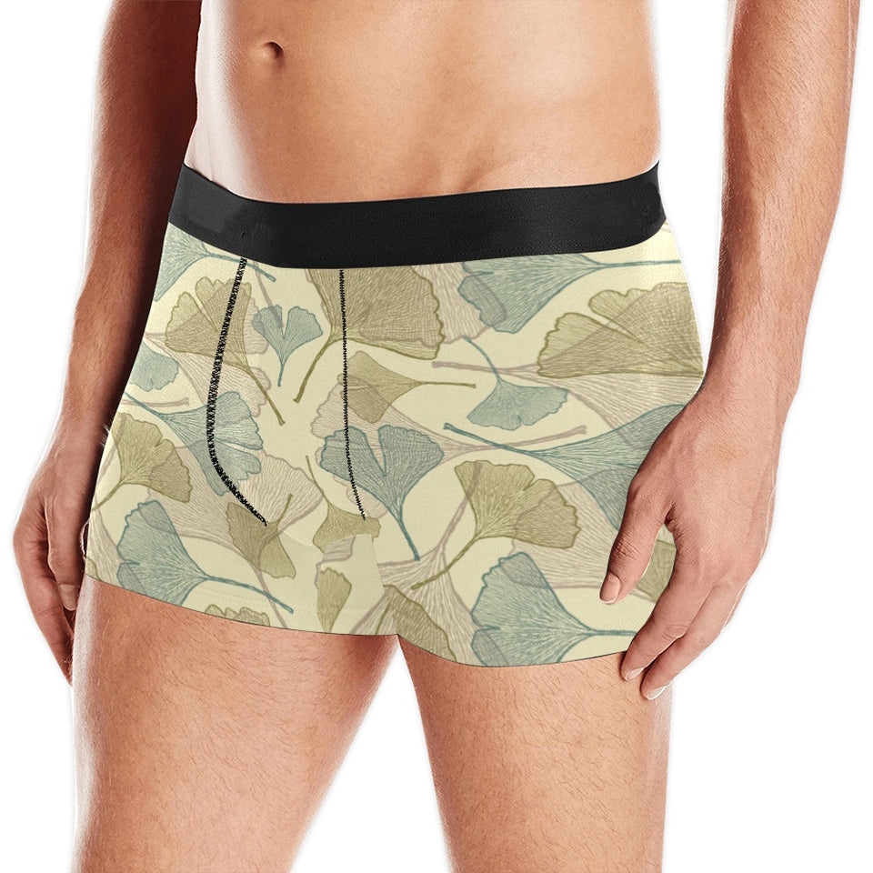 Ginkgo leaves design pattern Men's All Over Print Boxer Briefs Men's Underwear