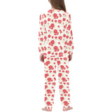 Rose Pattern Print Design 01 Kids' Boys' Girls' All Over Print Pajama Set