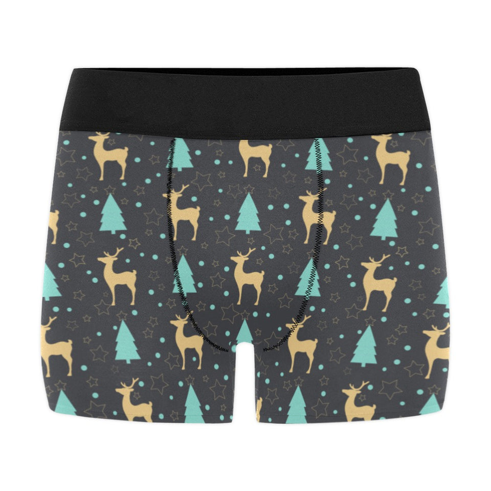 Deers star tree pattern Men's All Over Print Boxer Briefs Men's Underwear