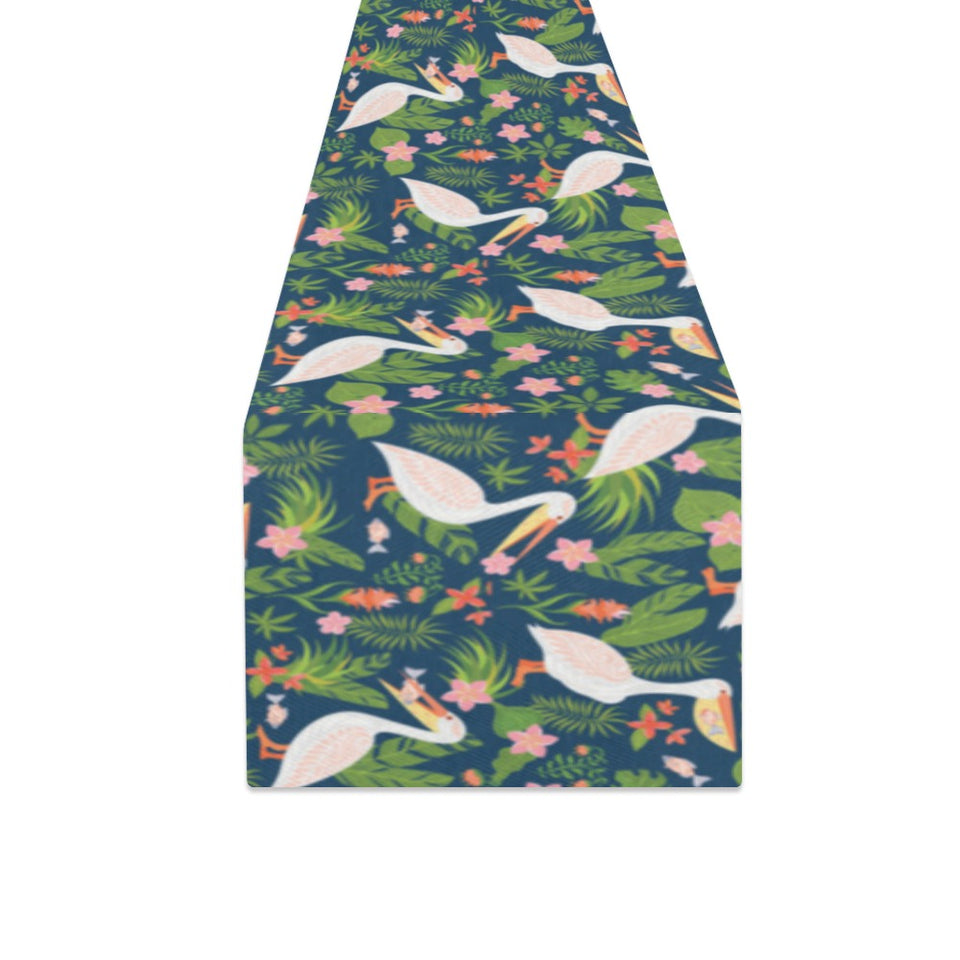 Pelican Pattern Print Design 05 Table Runner