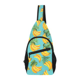 Banana Palm Leaves pattern background All Over Print Chest Bag