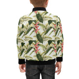 heliconia pattern Kids' Boys' Girls' Bomber Jacket