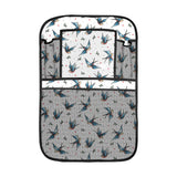 Swallow Pattern Print Design 04 Car Seat Back Organizer
