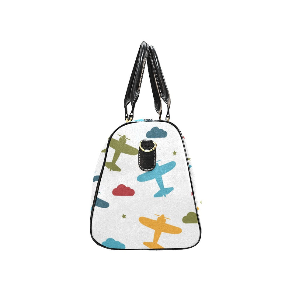 Airplane star cloud colorful Travel Bag