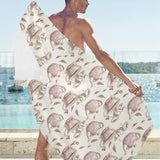Tea pots Pattern Print Design 03 Beach Towel