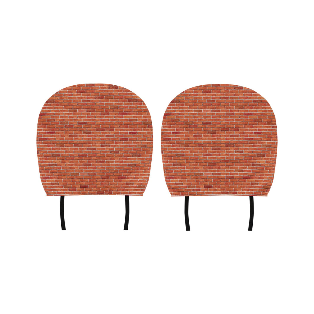 Brick Printed Pattern Print Design 03 Car Headrest Cover