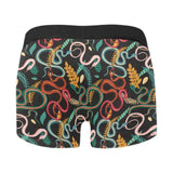 Colorful snake plant pattern Men's All Over Print Boxer Briefs Men's Underwear