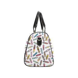 Skate Board Pattern Print Design 05 Travel Bag