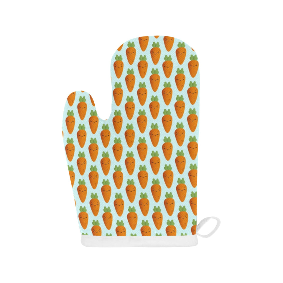 Carrot Pattern Print Design 03 Heat Resistant Oven Mitts