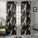 saxophone design pattern Gauze Curtain