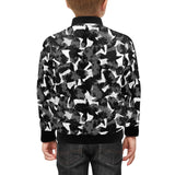 Crow illustration pattern Kids' Boys' Girls' Bomber Jacket