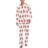 Daruma japanese wooden doll pattern Men's Long Pajama Set