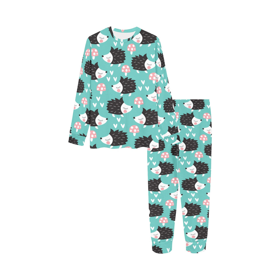 Hedgehog Pattern Print Design 03 Kids' Boys' Girls' All Over Print Pajama Set