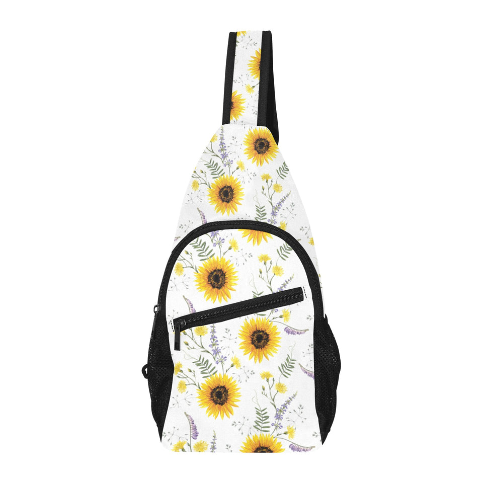 beautiful sunflowers pattern All Over Print Chest Bag