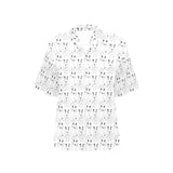 Bull Terrier Pattern Print Design 02 Women's All Over Print Hawaiian Shirt