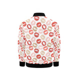 Lips Pattern Print Design 04 Kids' Boys' Girls' Bomber Jacket
